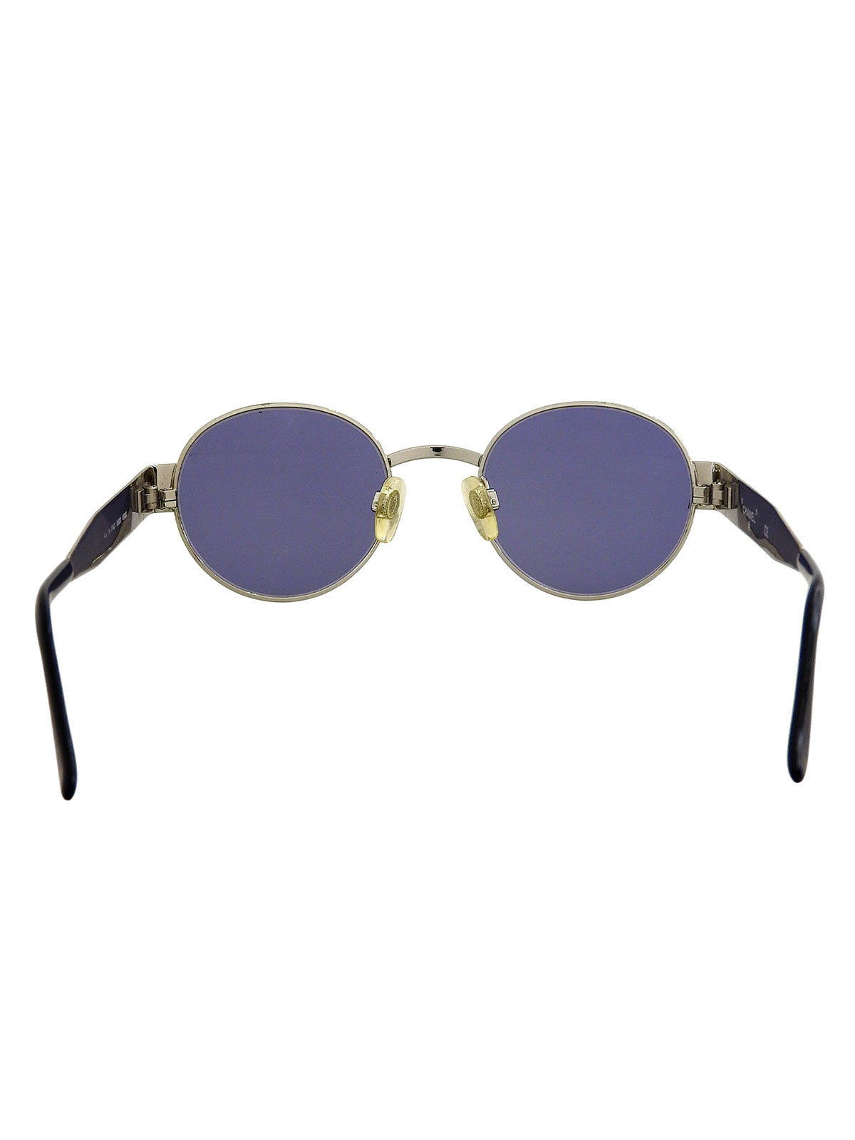 Side logo sunglasses in blue/silver