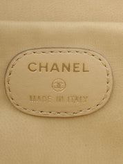 1998年頃製 キャビアスキンCCマークステッチバニティ ライムイエロー