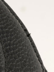 1992 Caviar Skin CC Mark Stitch Jewelry Case, Black