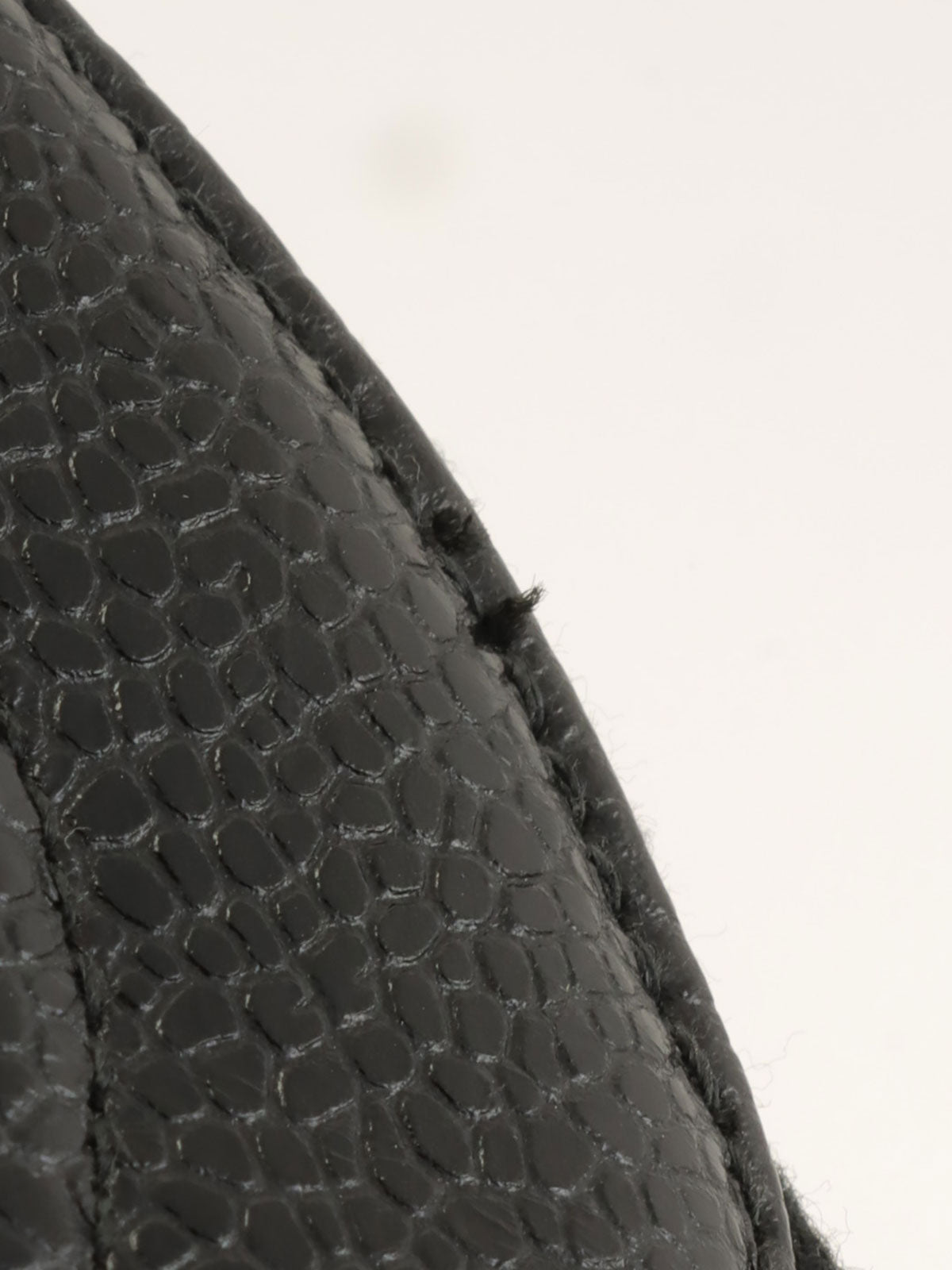 1992 Caviar Skin CC Mark Stitch Jewelry Case, Black