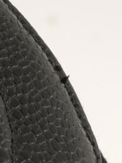 1992 Caviar Skin CC Mark Stitch Jewelry Case, Black