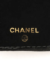 1992 Caviar Skin CC Mark Stitch Jewelry Case, Black