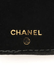 1992 Caviar Skin CC Mark Stitch Jewelry Case, Black