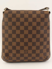2001 Damier Musette Salsa 帆布单肩包，棕色