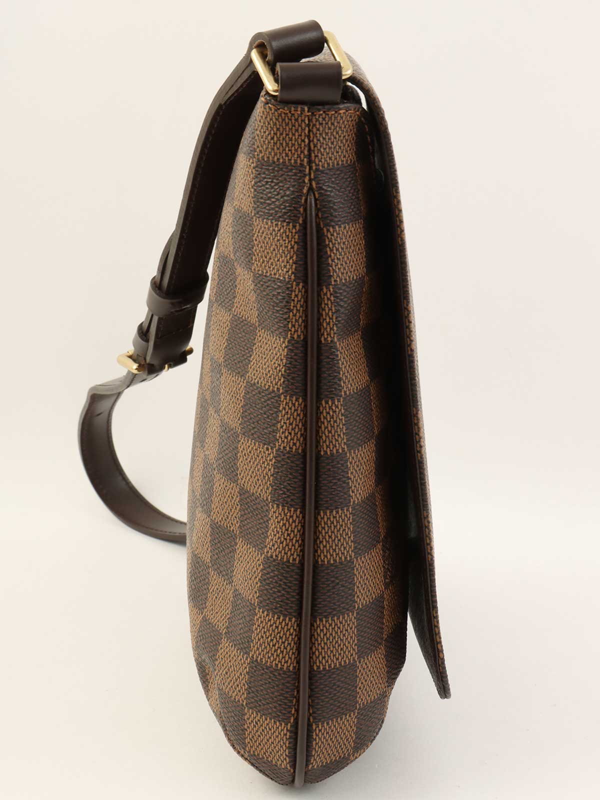 2001 Damier Musette Salsa 帆布单肩包，棕色