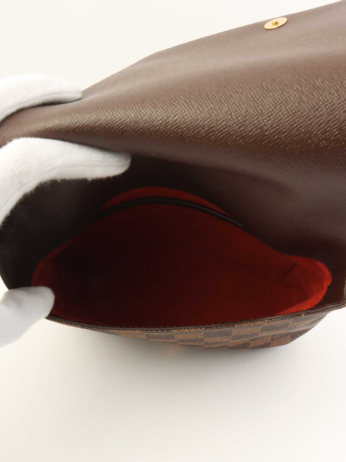 2001 Damier Musette Salsa Canvas Shoulder Bag, Brown