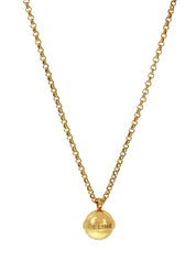 ロゴボールモチーフネックレス ゴールド