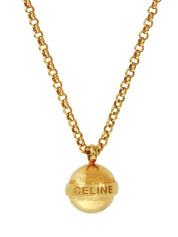 金色球形标志项链