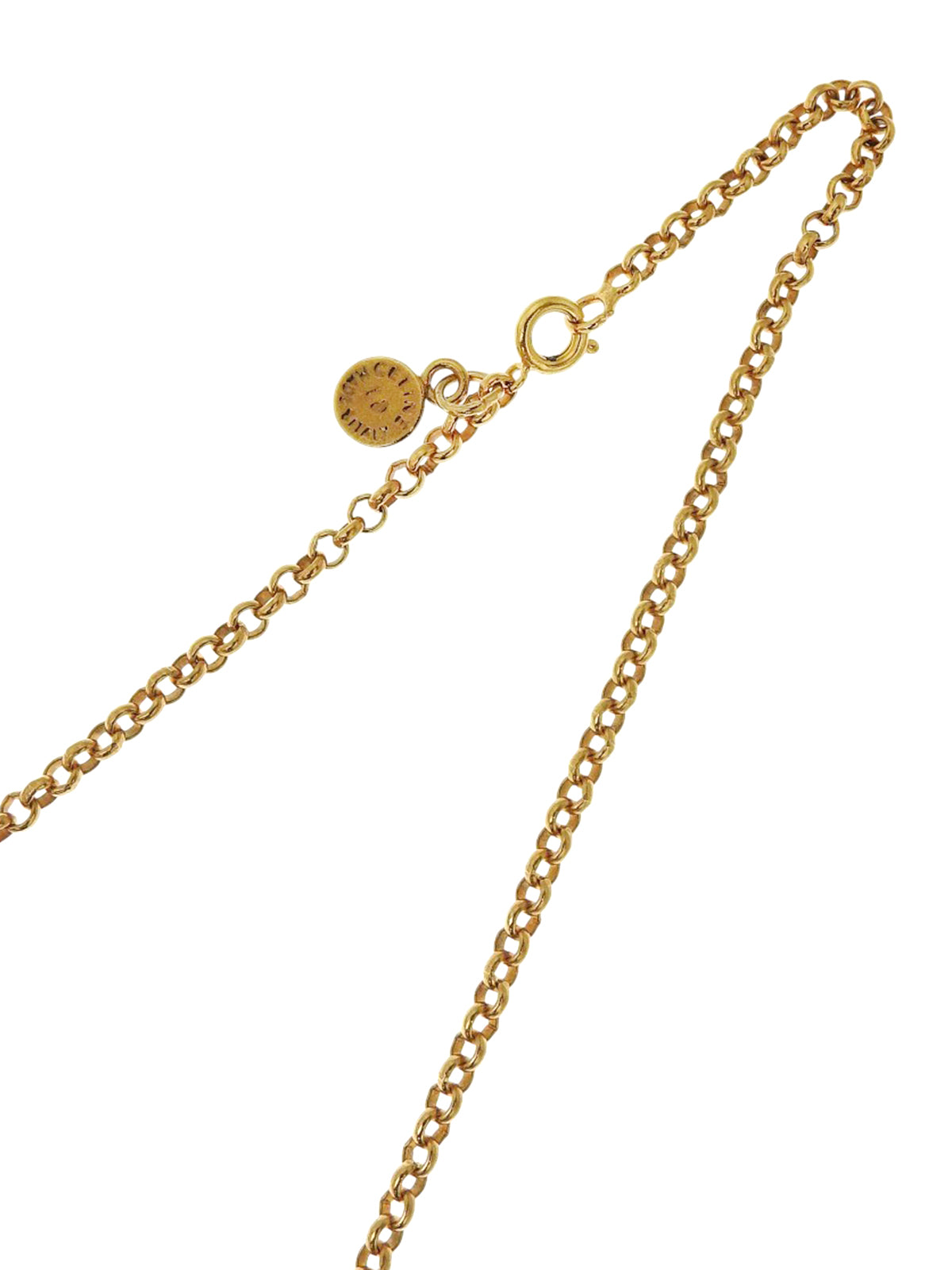 金色球形标志项链