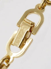 Emblem Plate Chain Bracelet Gold