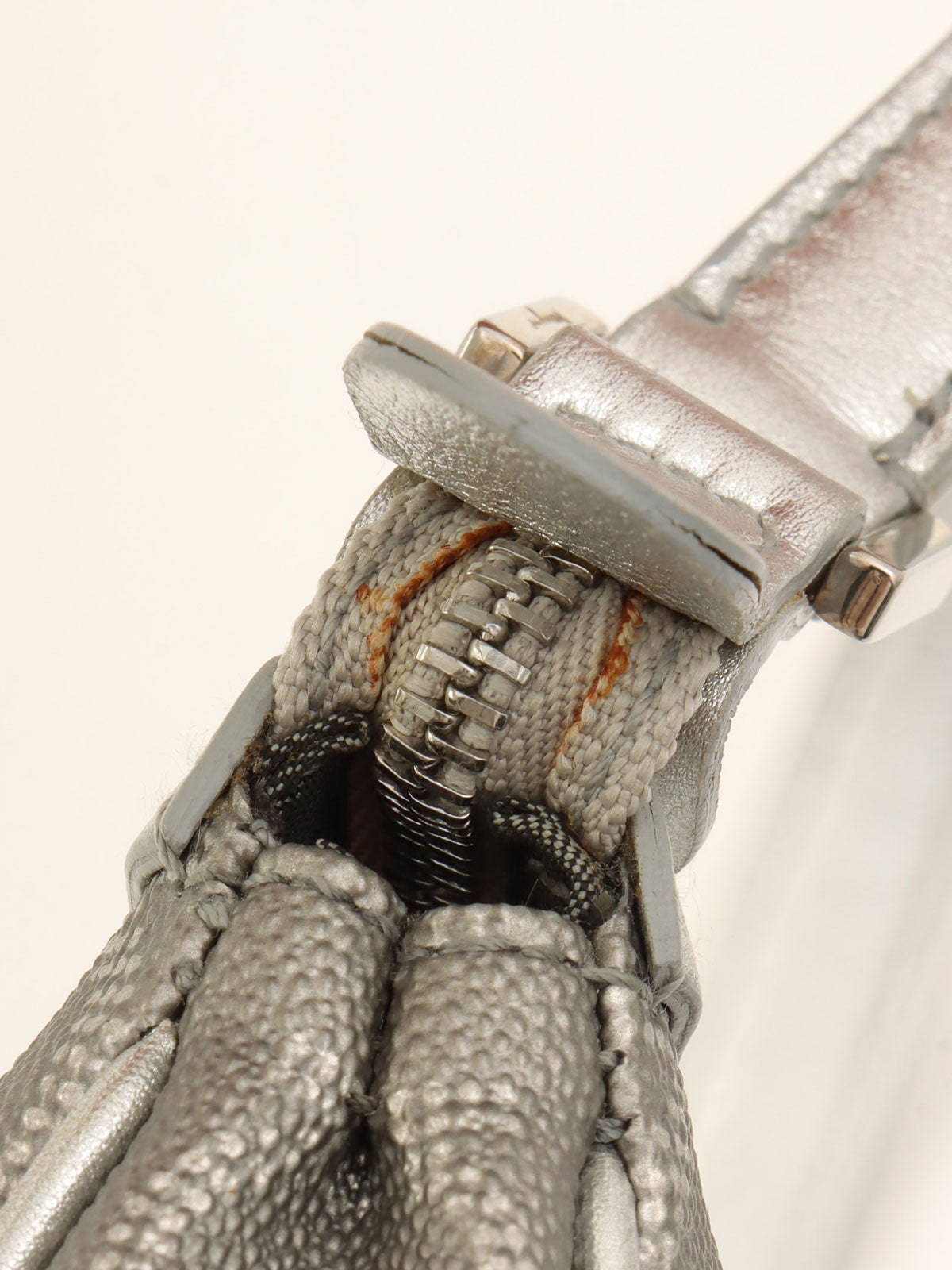 Gancini Pattern Handbag, Silver