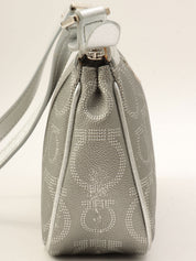 Gancini Pattern Handbag, Silver