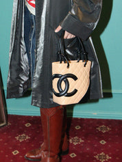 1995年頃製 カンボントートバッグ ベージュ/ブラック