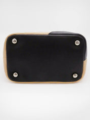 1995 Cambon 手提包，米色/黑色