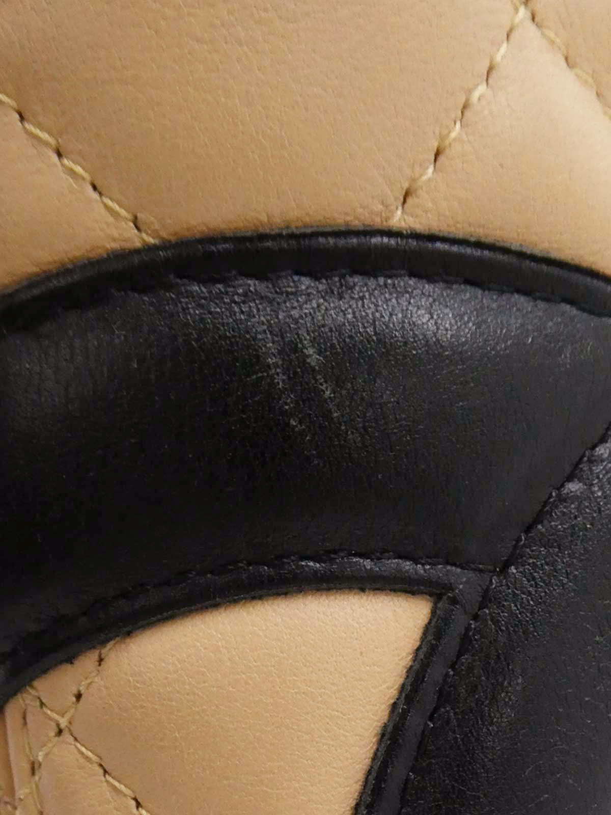 1995 Cambon 手提包，米色/黑色