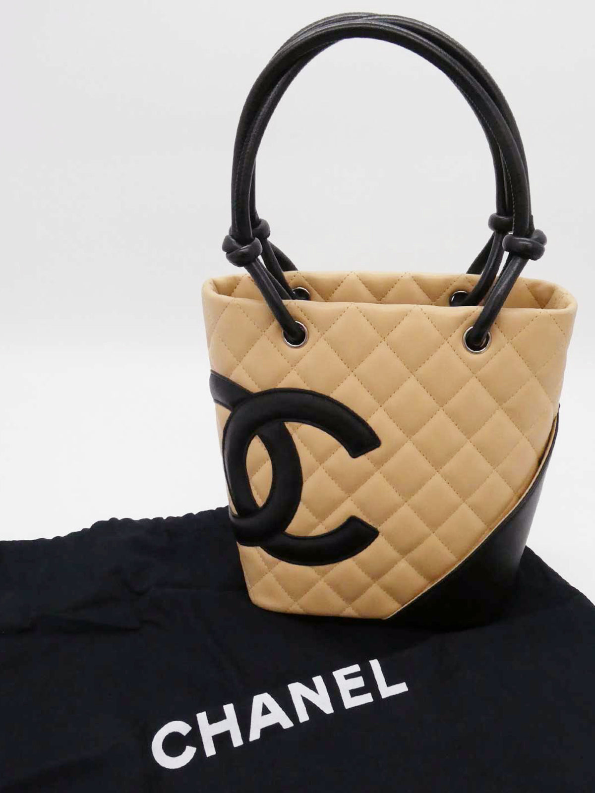 1995年頃製 カンボントートバッグ ベージュ/ブラック