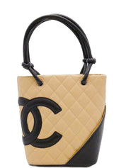 1995年頃製 カンボントートバッグ ベージュ/ブラック