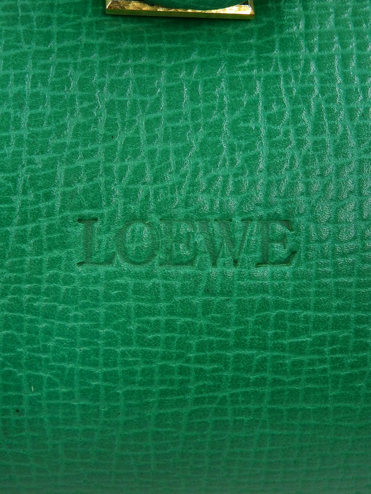 绿色logo压纹单肩包