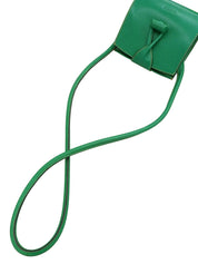 绿色logo压纹单肩包