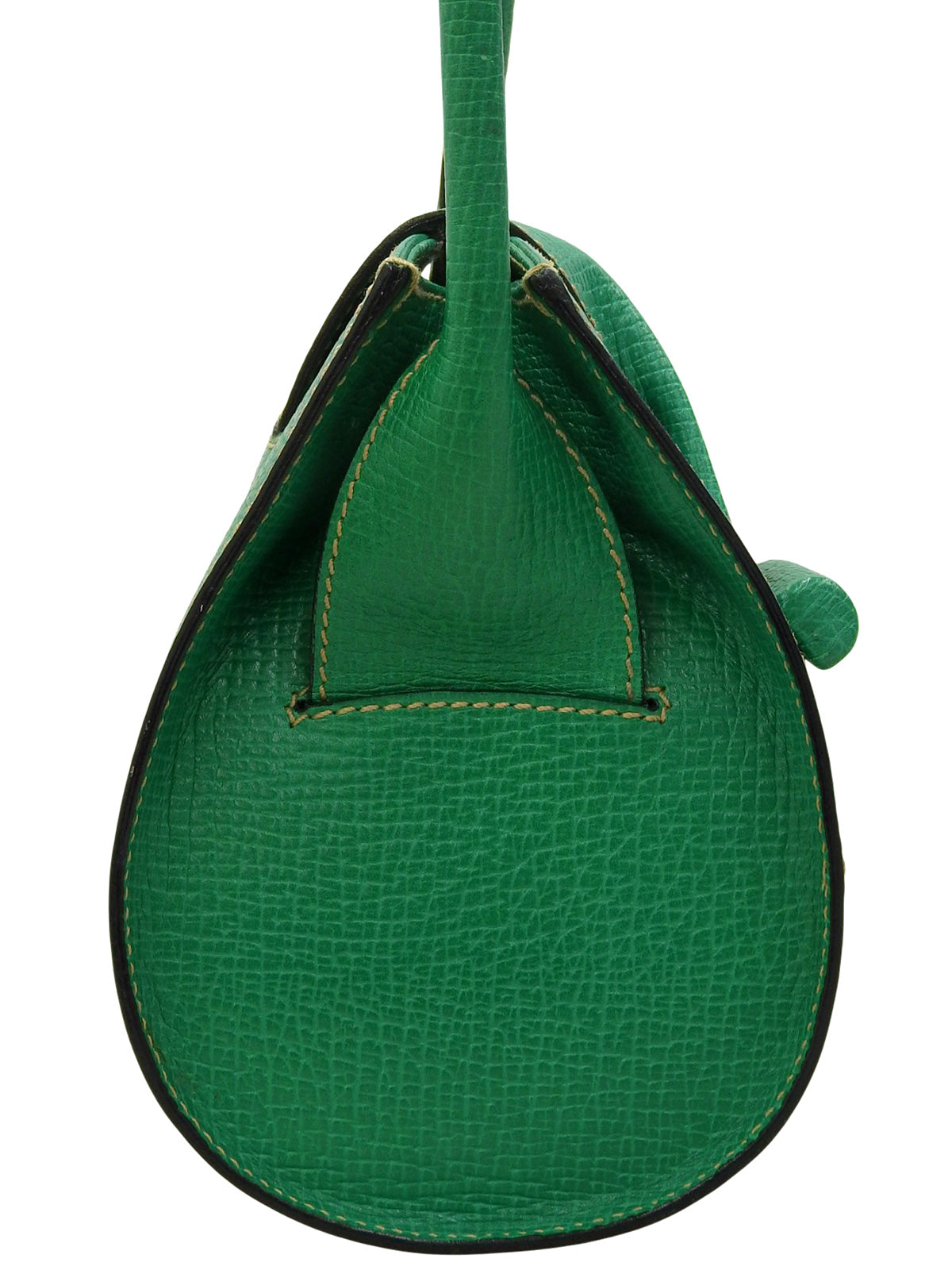 绿色logo压纹单肩包
