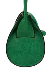 绿色logo压纹单肩包