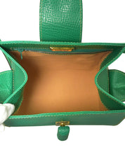 绿色logo压纹单肩包