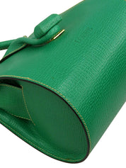 绿色logo压纹单肩包