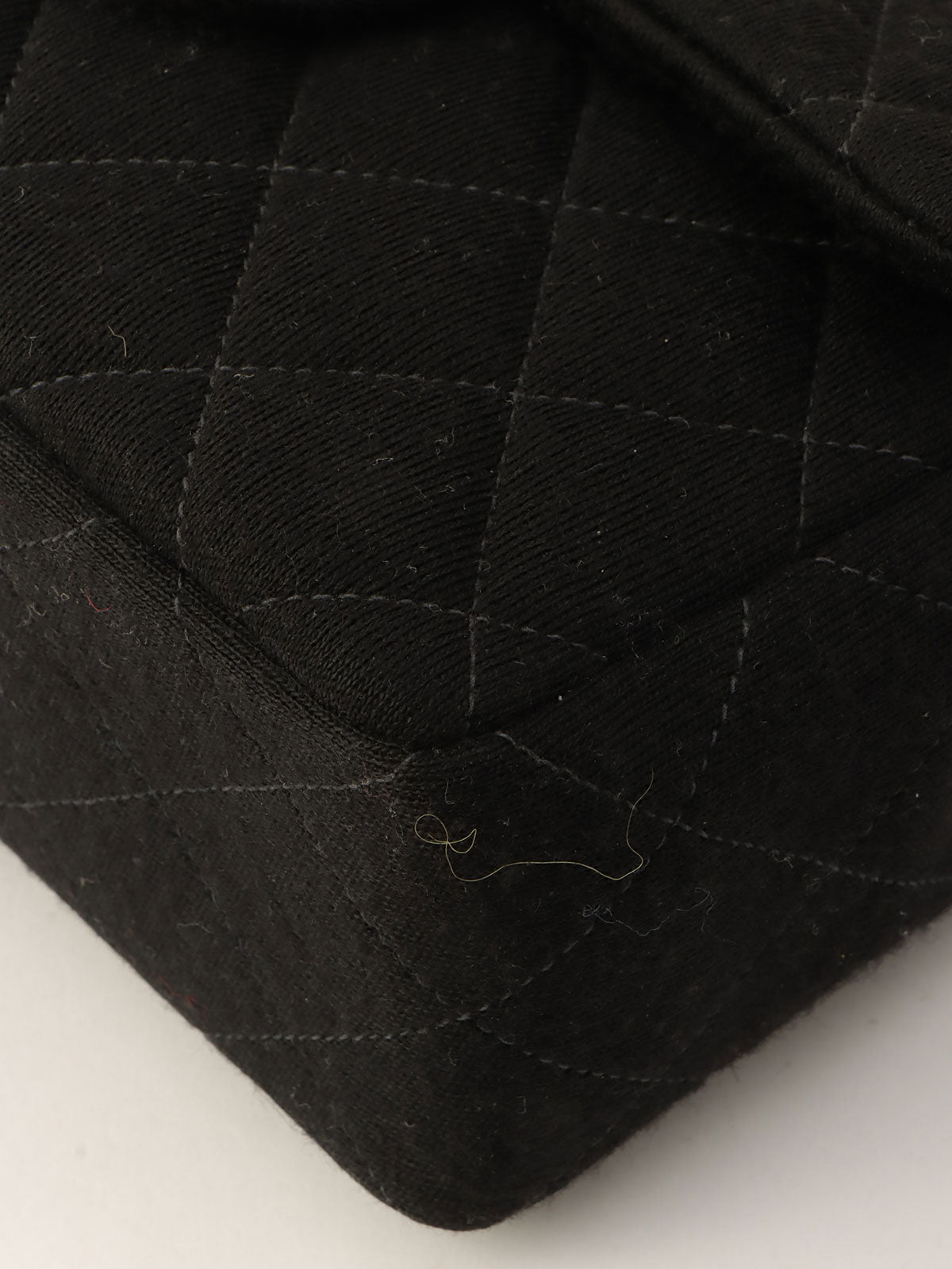 Around 1997 Made Cotton Classic Flap Chain Bag Mini Black