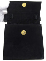 スエードヴァラリボン2wayバッグ ブラック