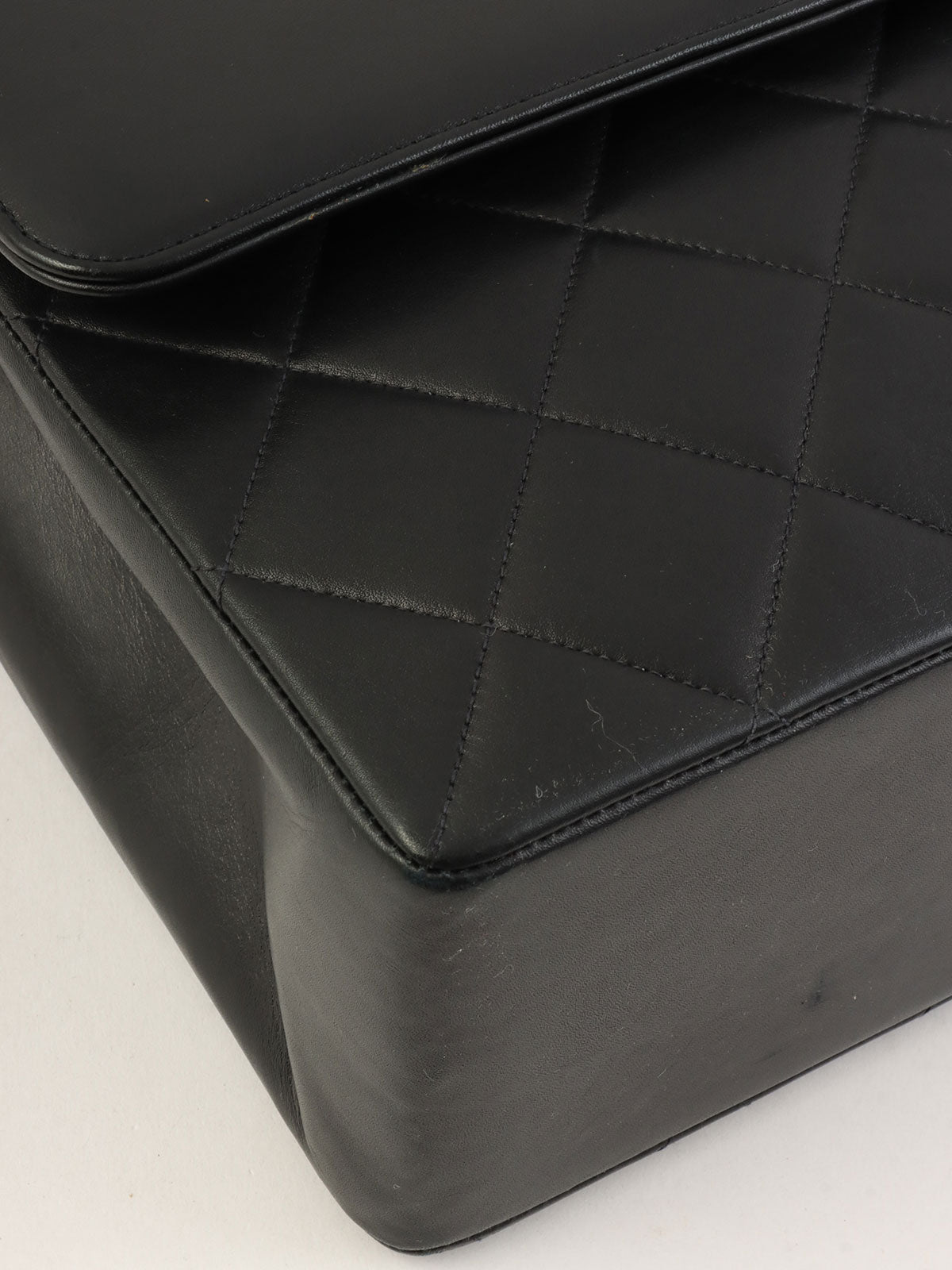 1992 CC Mark Stitch Classic Flap Maxi in Black