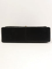 1992 CC Mark Stitch Classic Flap Maxi in Black