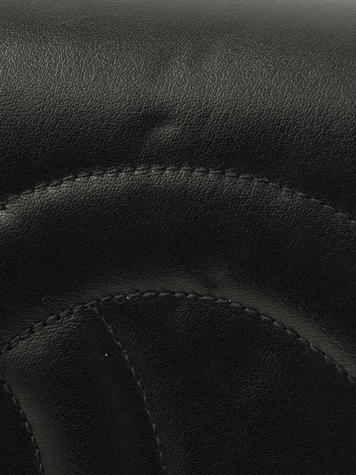 1992 CC Mark Stitch Classic Flap Maxi in Black