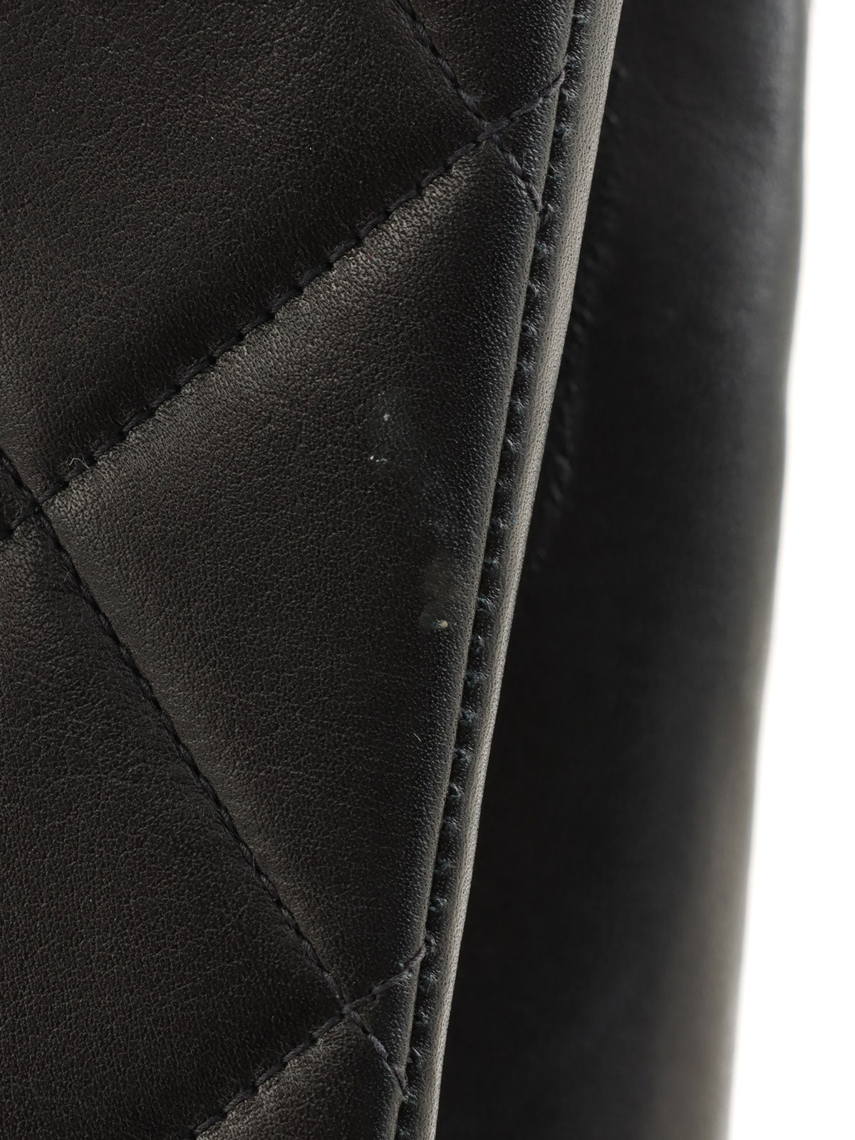 1992 CC Mark Stitch Classic Flap Maxi in Black