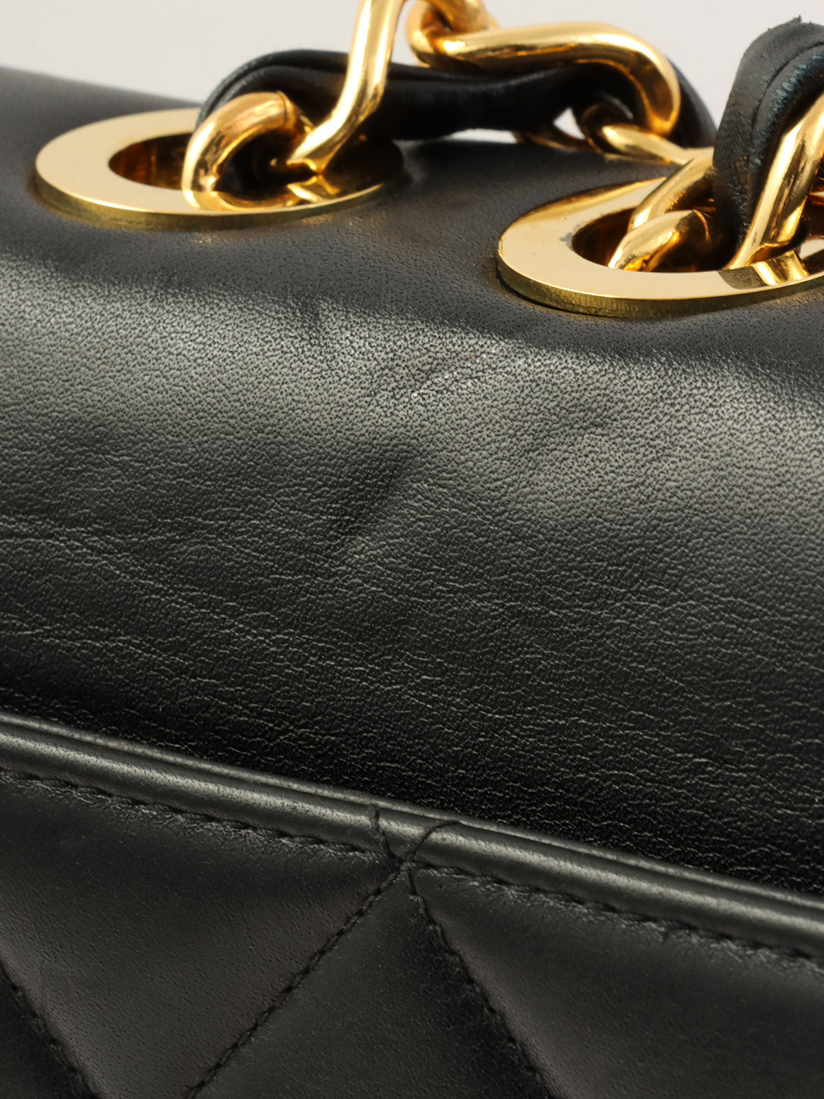 1992 CC Mark Stitch Classic Flap Maxi in Black