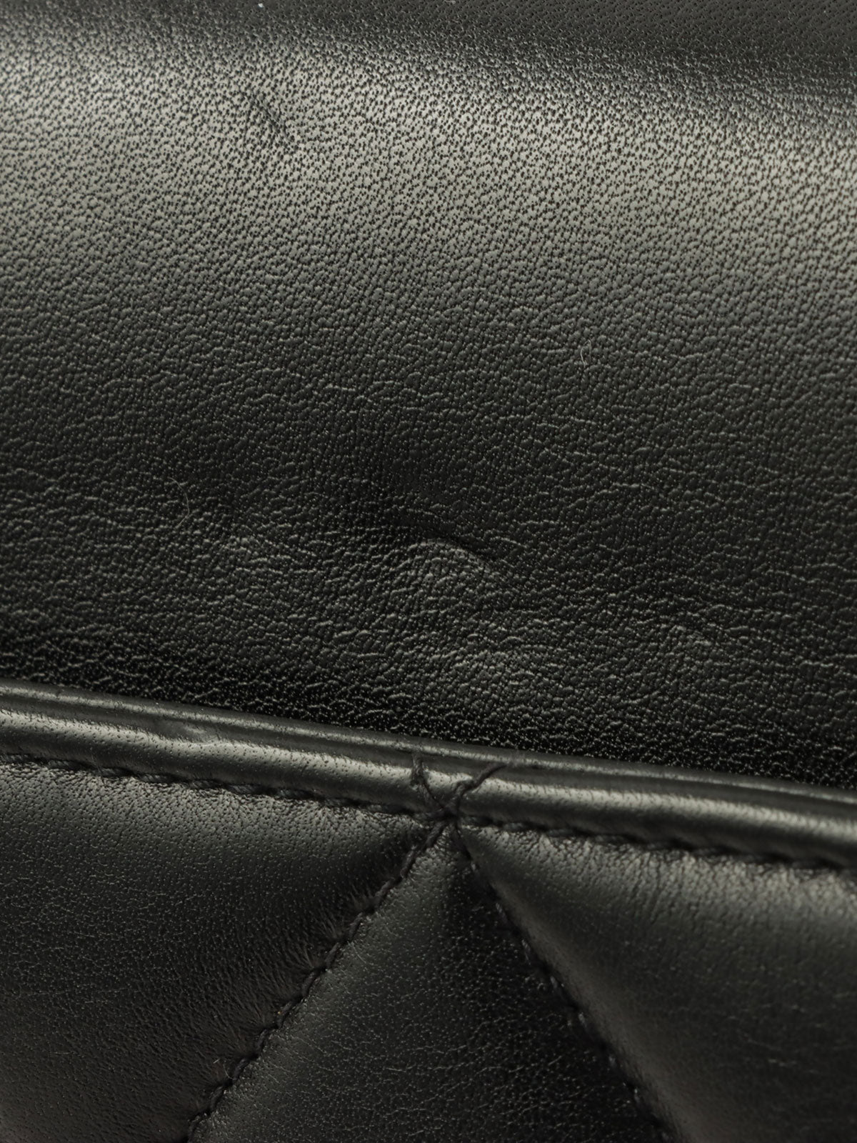 1992 CC Mark Stitch Classic Flap Maxi in Black