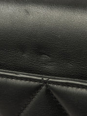 1992 CC Mark Stitch Classic Flap Maxi in Black