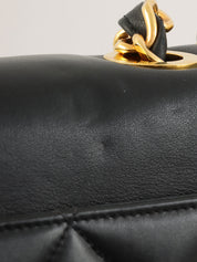 1992 CC Mark Stitch Classic Flap Maxi in Black