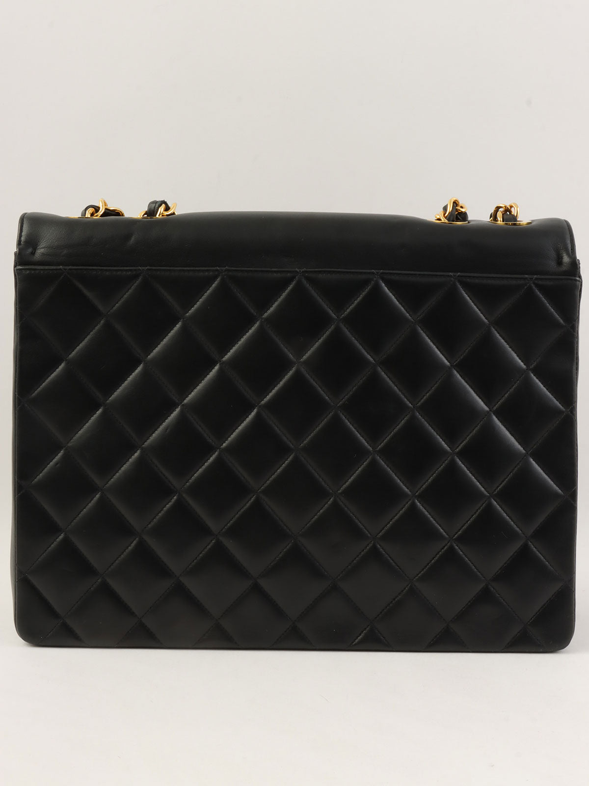 Circa 1992 CC stitch Classic Flap Maxi, Black
