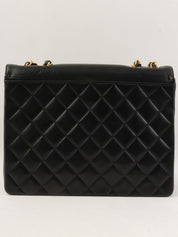 Circa 1992 CC stitch Classic Flap Maxi, Black