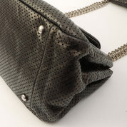 Around 2007 Made Perforated 2.55 Chain Shoulder Bag Black