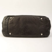 Around 2007 Made Perforated 2.55 Chain Shoulder Bag Black