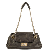 Around 2007 Made Perforated 2.55 Chain Shoulder Bag Black