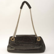 Around 2007 Made Perforated 2.55 Chain Shoulder Bag Black