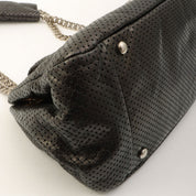 Around 2007 Made Perforated 2.55 Chain Shoulder Bag Black