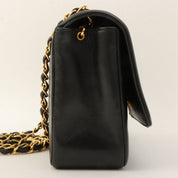 Mademoiselle Stitch CC Turn-Lock Chain Shoulder Bag, Black, manufactured circa 1998