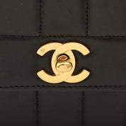 Mademoiselle Stitch CC Turn-Lock Chain Shoulder Bag, Black, manufactured circa 1998