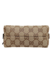 キャンバスGGパターンポーチ ブラウン