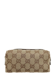 キャンバスGGパターンポーチ ブラウン