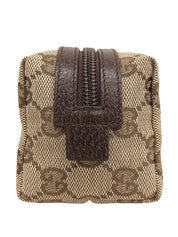 キャンバスGGパターンポーチ ブラウン