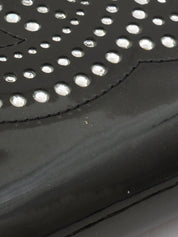 Circa 2009 Rhinestone CC Mark Chain Wallet Black